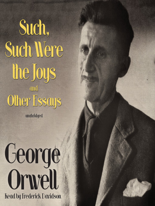 George orwell such such were the joys pdf